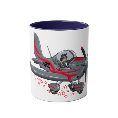 Eurostar EV07 Captain Cool Two-Tone Coffee Mugs, 11oz - Funky Aviation