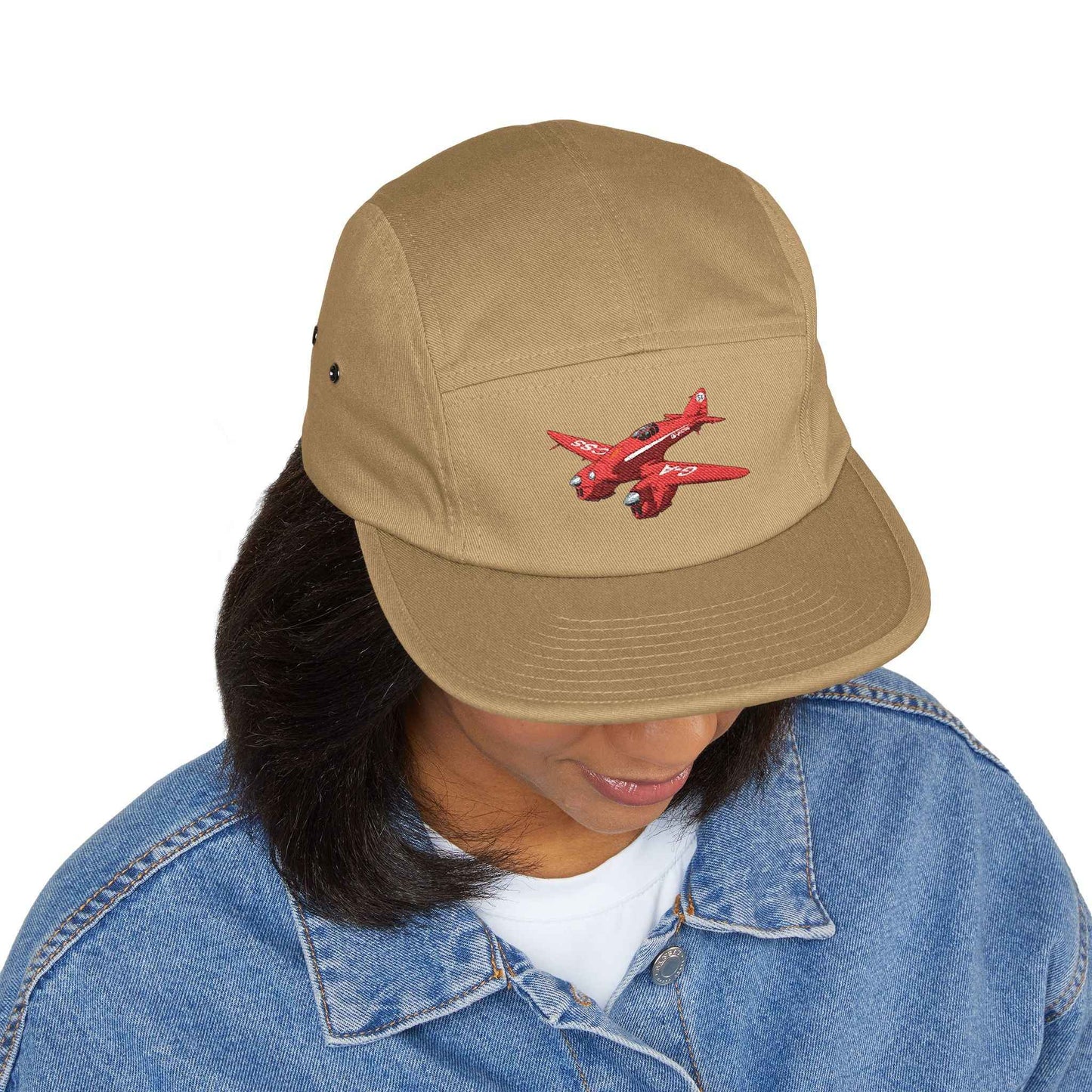 Vintage Comet Racer 5-Panel Cap — Embroidered Racing Logo