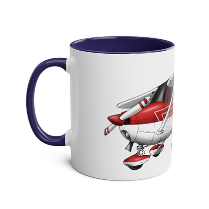 Cessna Team High Wing Two-Tone Coffee Mugs, 11oz - Funky Aviation