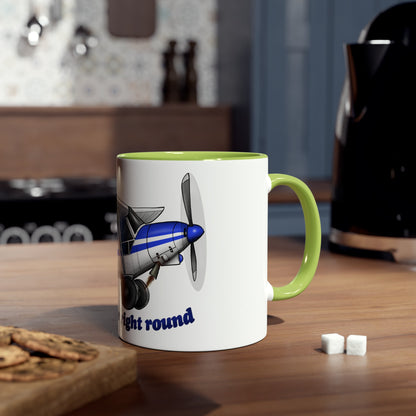 Super Cub Two-Tone Coffee Mugs, 11oz - Funky Aviation