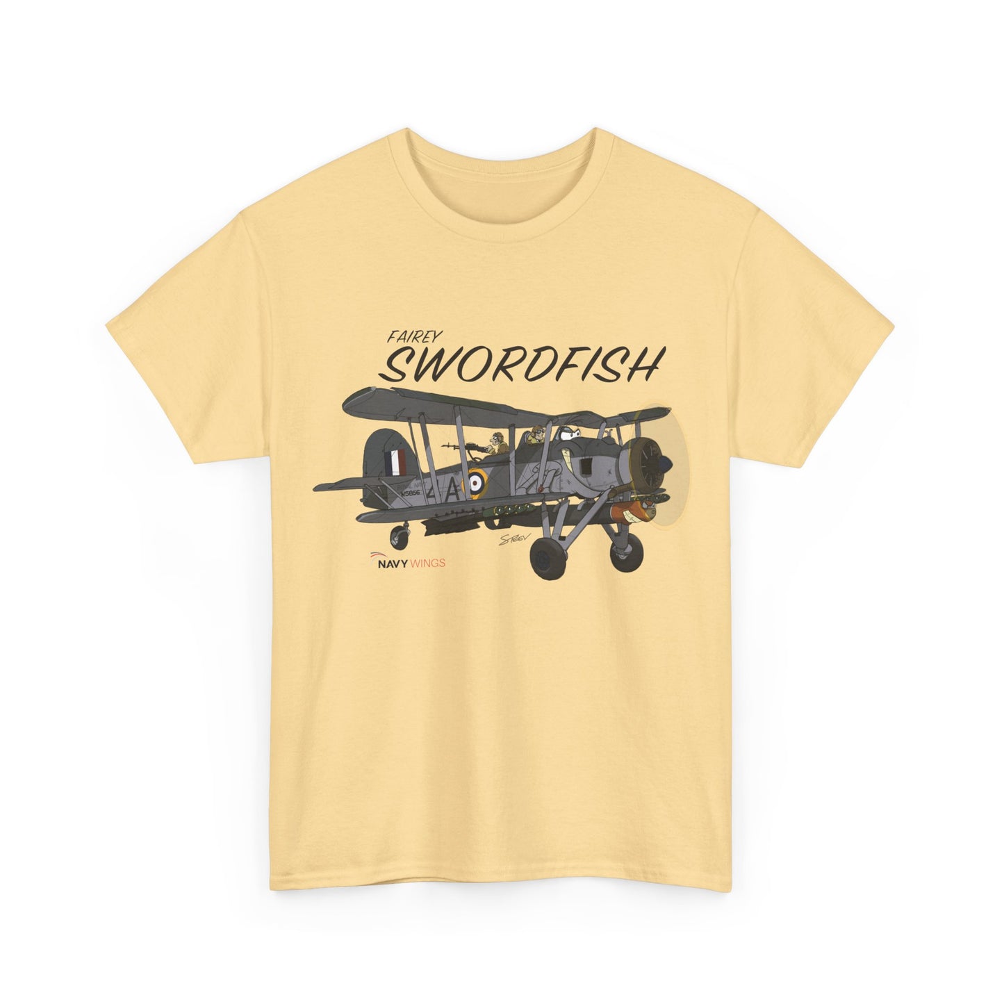 Swordfish Vintage Biplane T-Shirt — WWII Aircraft Aviation Tee