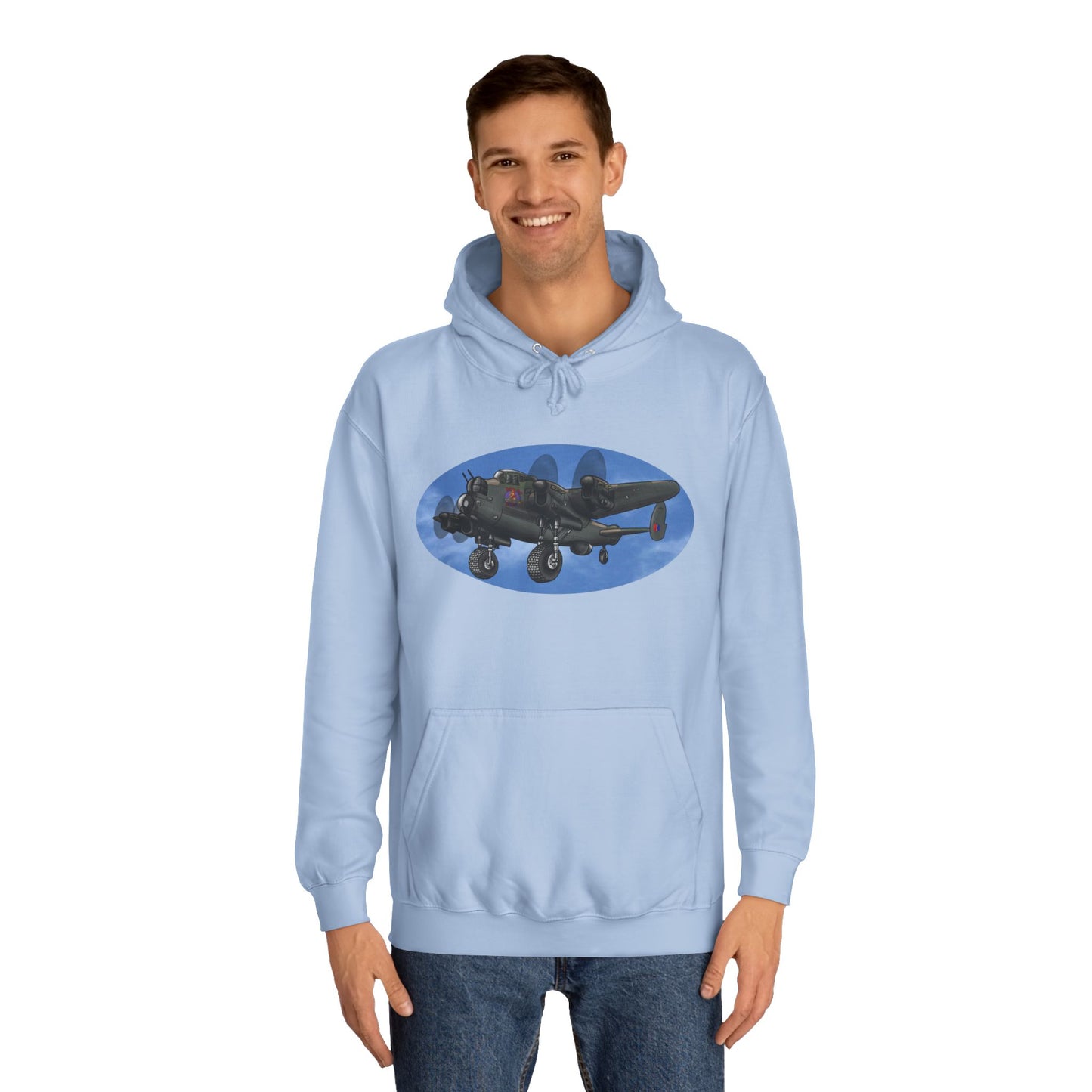 Vintage Lancaster Bomber Hoodie - Aviation Graphic Pullover