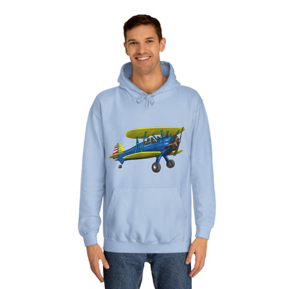 Boeing Stearman Unisex College Hoodie - Funky Aviation