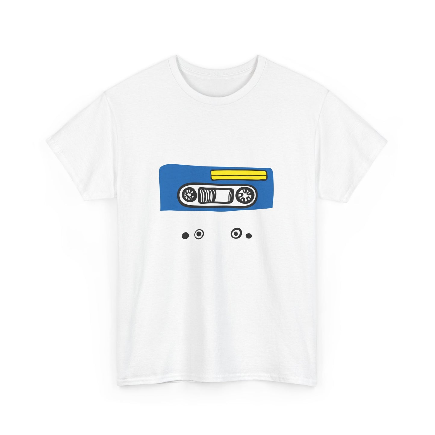 Retro Cassette Tape Graphic T-Shirt — 80s Music Vintage Tee