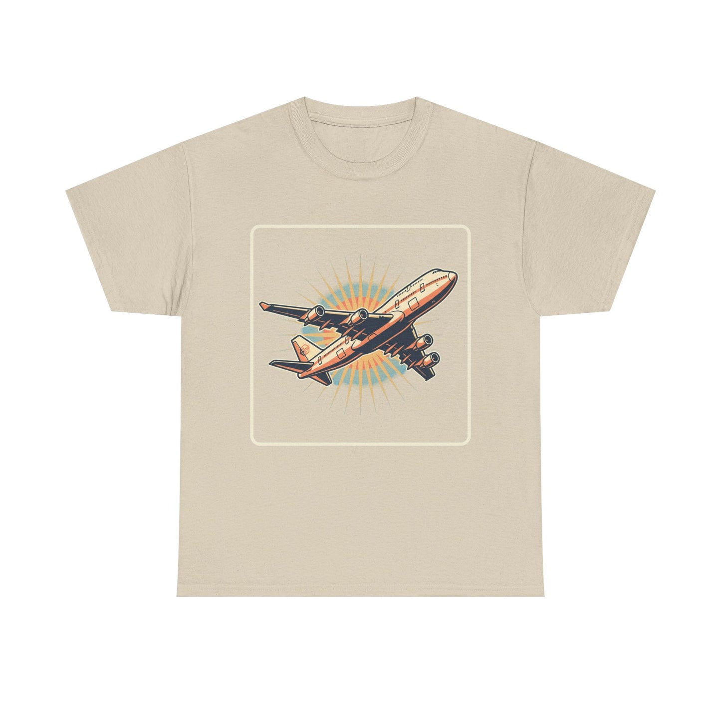 Vintage Jumbo Jet T‑Shirt — Retro Aviation Graphic Tee for Plane Lovers