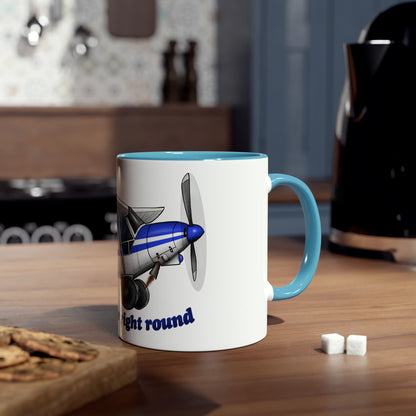 Super Cub Two-Tone Coffee Mugs, 11oz - Funky Aviation