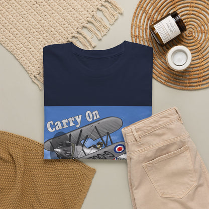 Carry On Flying Vintage Biplane Aviation T-Shirt