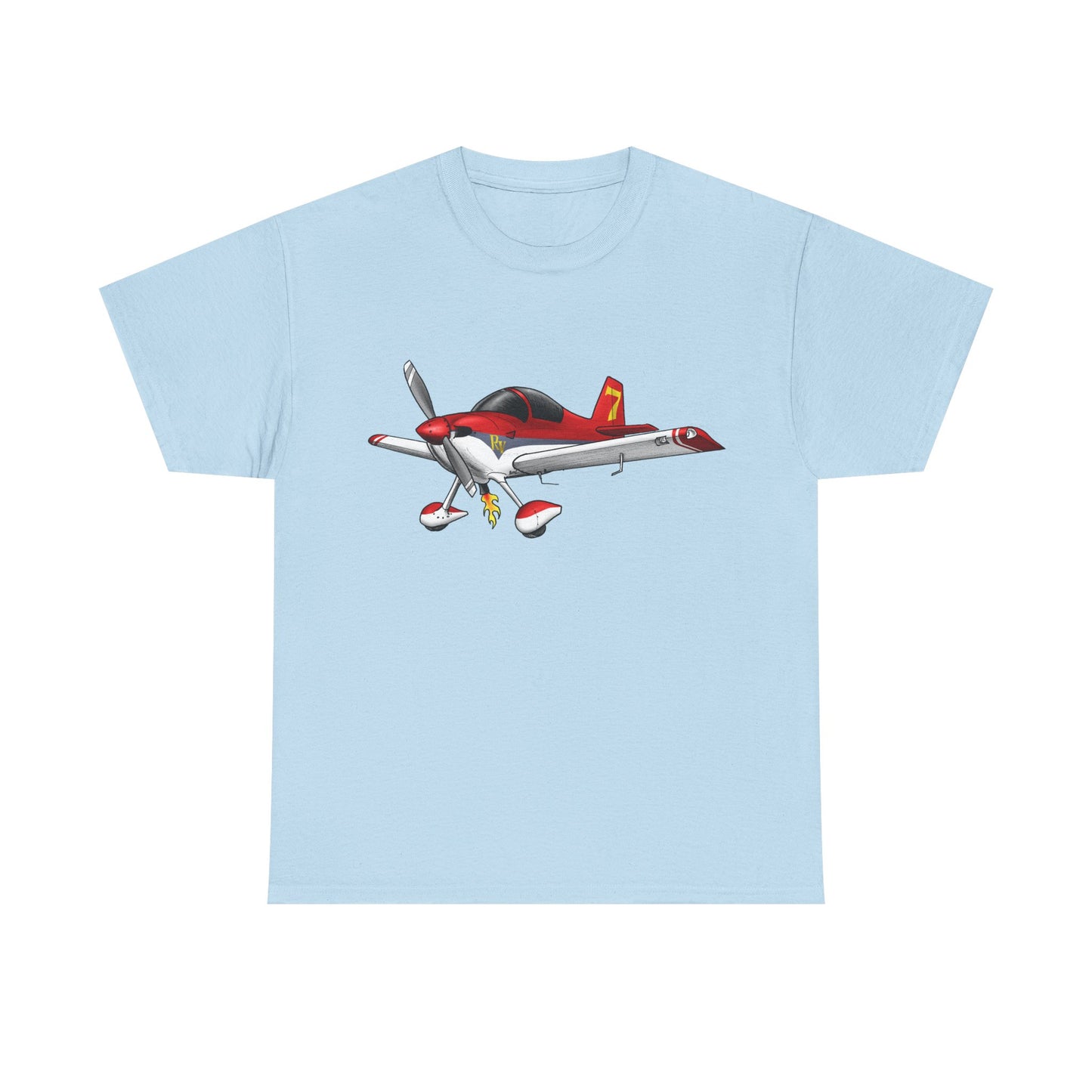 RV7 — Red Graphic Tee for Pilots