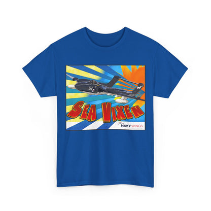 Sea Vixen Jet T‑Shirt — Vintage Navy Aircraft Retro Graphic Tee