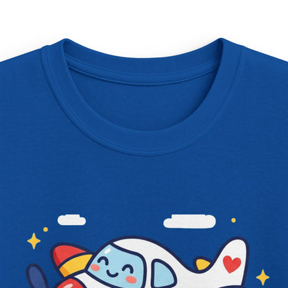 Kids Tee — "My Mum Fly's Planes" Cute Airplane Design for Little Aviators