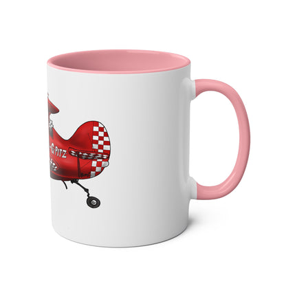 Pitts Special Aerobatic Two-Tone Coffee Mugs, 11oz