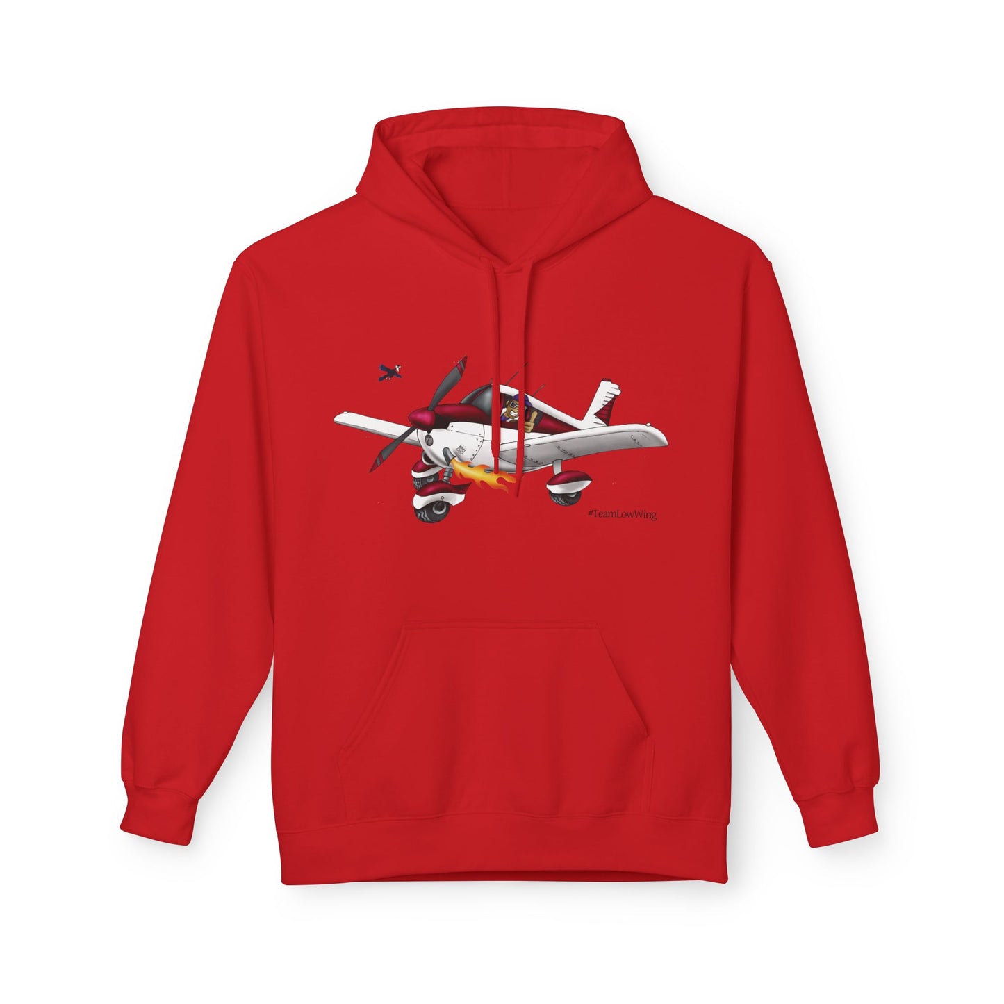 Flying Crazy Aviation Hoodie — 'Flying Crazy' Pilot/Plane Lover Fleece