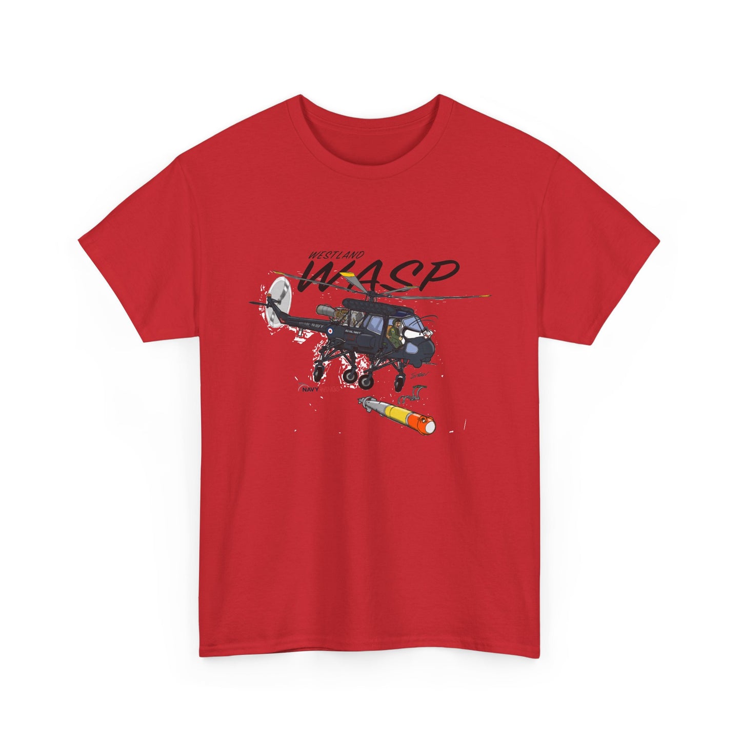 Wasp Attack Helicopter Tee — Military Aviation Graphic T-Shirt
