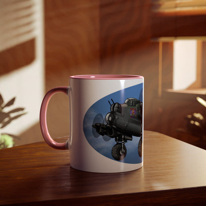 Lancaster Bomber Two-Tone Coffee Mugs, 11oz - Funky Aviation