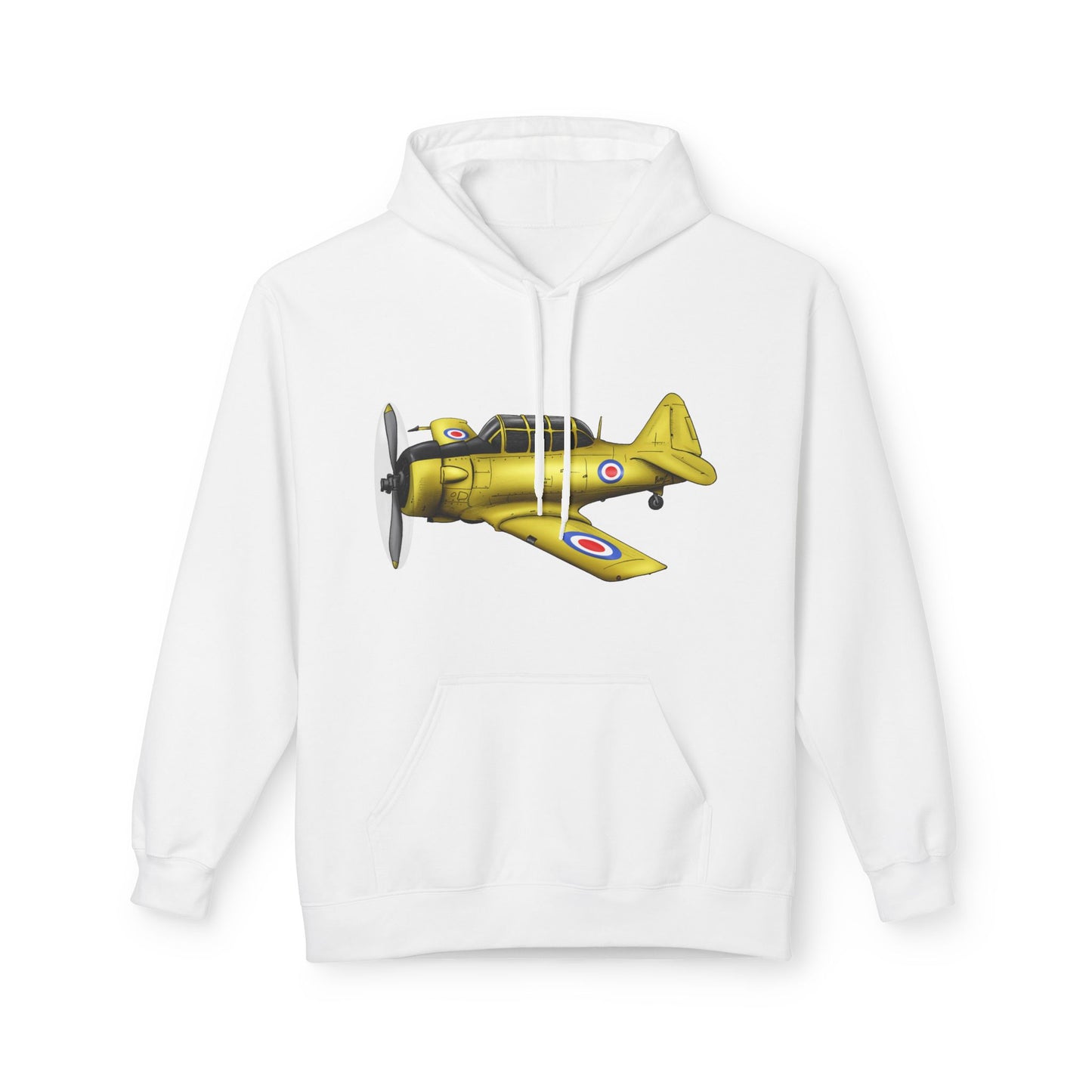 Hoodie - Harvard Aircraft Military Trainer Hand Drawn Design