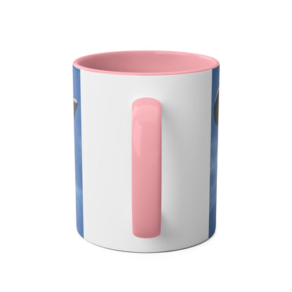 Super Cub STOL Design Two-Tone Coffee Mugs, 11oz - Funky Aviation