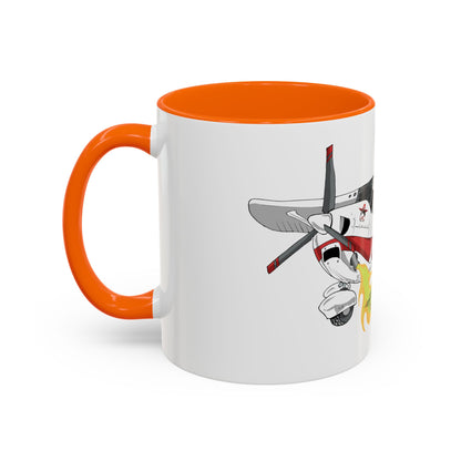 Coffee Mug - Cartoon Cessna Aircraft with LAC Logo