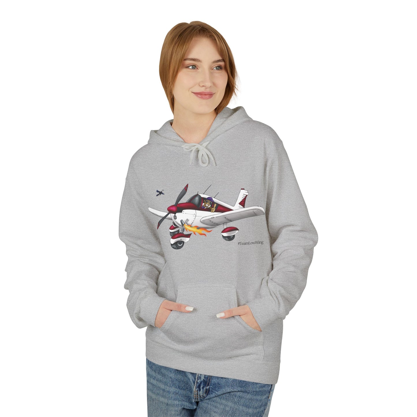 Flying Crazy Aviation Hoodie — 'Flying Crazy' Pilot/Plane Lover Fleece
