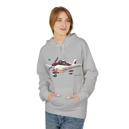 Flying Crazy Aviation Hoodie — 'Flying Crazy' Pilot/Plane Lover Fleece