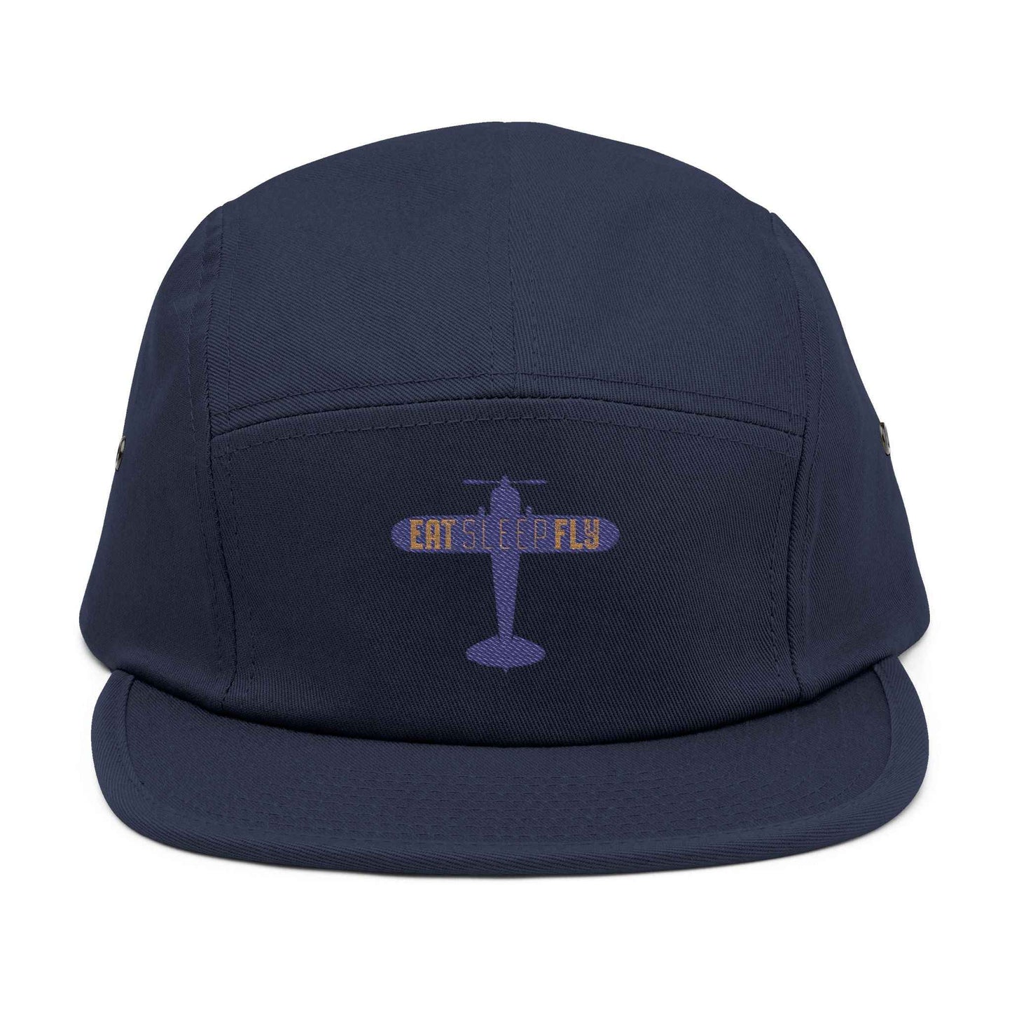 Embroidered "EAT SLEEP FLY" Racing 5-Panel Cap