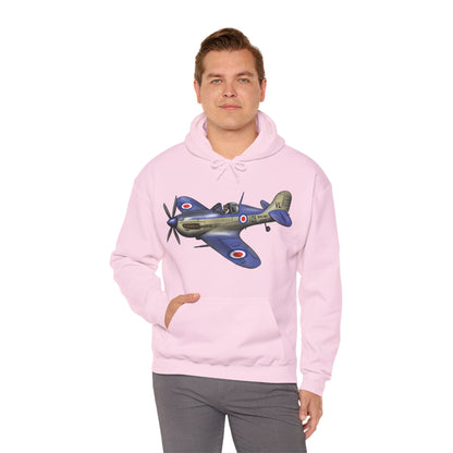 Seafire Spitfire design Unisex Heavy Blend™ Hooded Sweatshirt - Funky Aviation