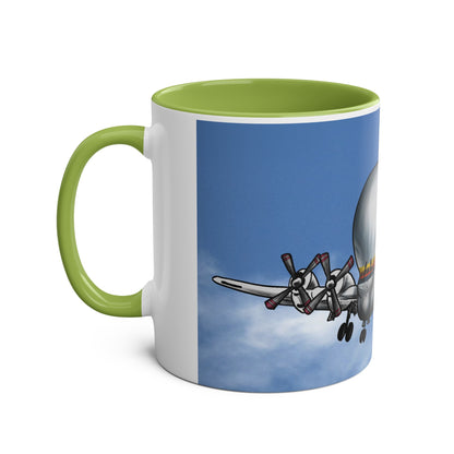 Guppy Aircraft Retro Two-Tone Coffee Mugs, 11oz - Funky Aviation