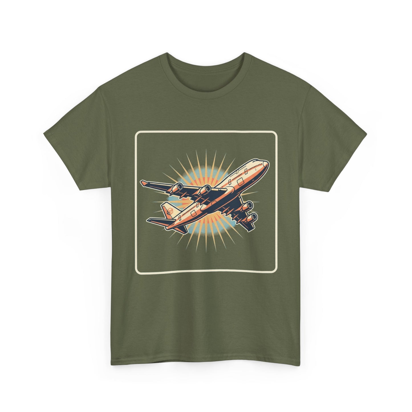Vintage Jumbo Jet T‑Shirt — Retro Aviation Graphic Tee for Plane Lovers