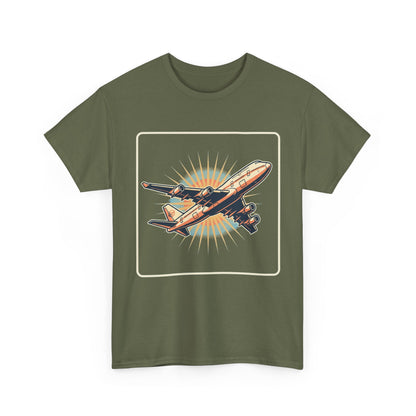Vintage Jumbo Jet T‑Shirt — Retro Aviation Graphic Tee for Plane Lovers