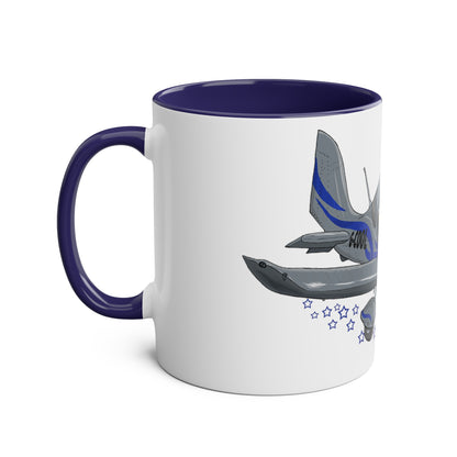 Eurostar EV97 Captain Cool Two-Tone Coffee Mugs, 11oz - Funky Aviation
