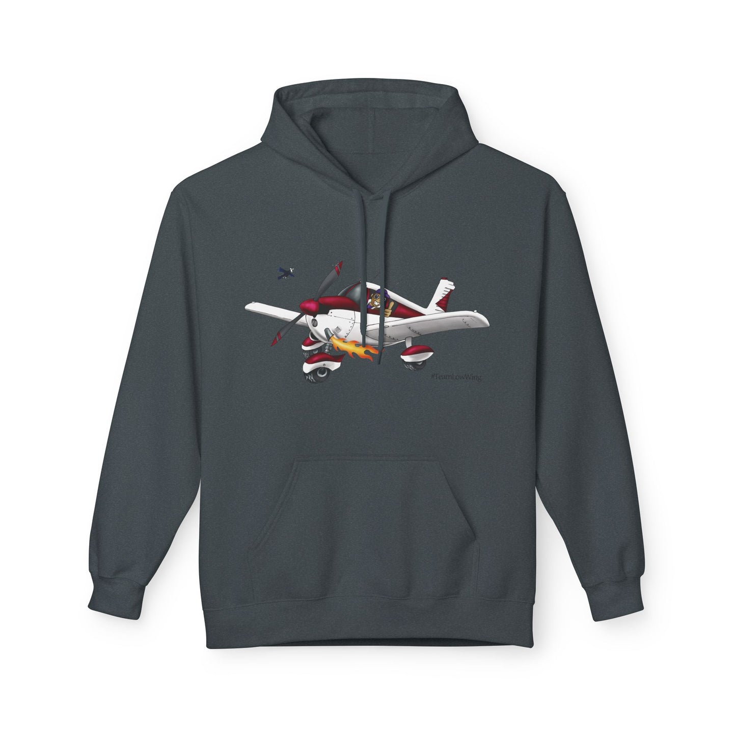 Flying Crazy Aviation Hoodie — 'Flying Crazy' Pilot/Plane Lover Fleece
