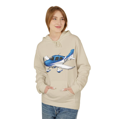 Hoodie - Cirrus Aircraft with CAVOK Design - Perfect Gift for Pilots and Aviation Enthusiasts