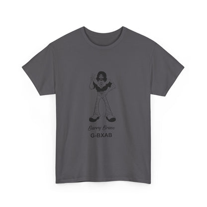 Tee Barry Bravo Piper PA28 Aircraft Retro Cartoon Design Unisex Heavy Cotton