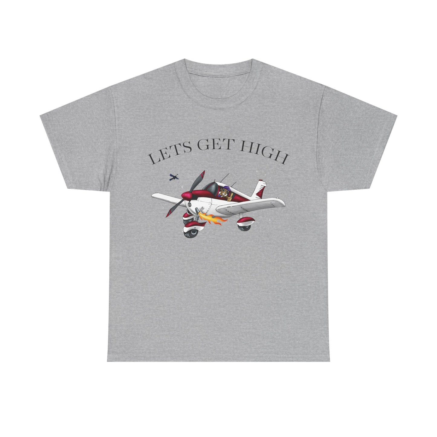 Lets Get High Unisex Heavy Cotton Tee