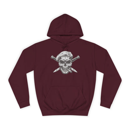 Combat Skull Cigar Design - Hoodie