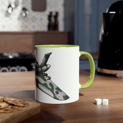 Vulcan Bomber Two-Tone Coffee Mugs, 11oz - Funky Aviation