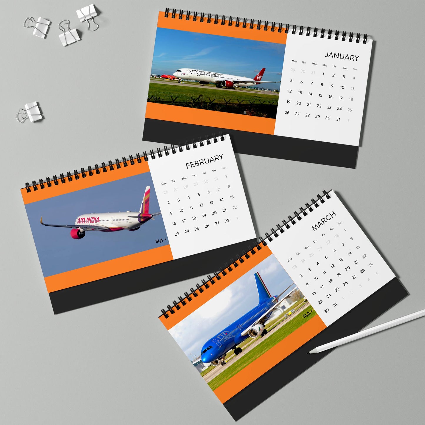 Desk Calendar SLA Aviation 2026
