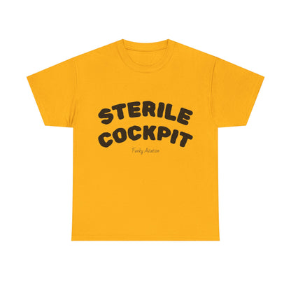 Sterile Cockpit Graphic Tee — Funny Aviation Pilot T-Shirt