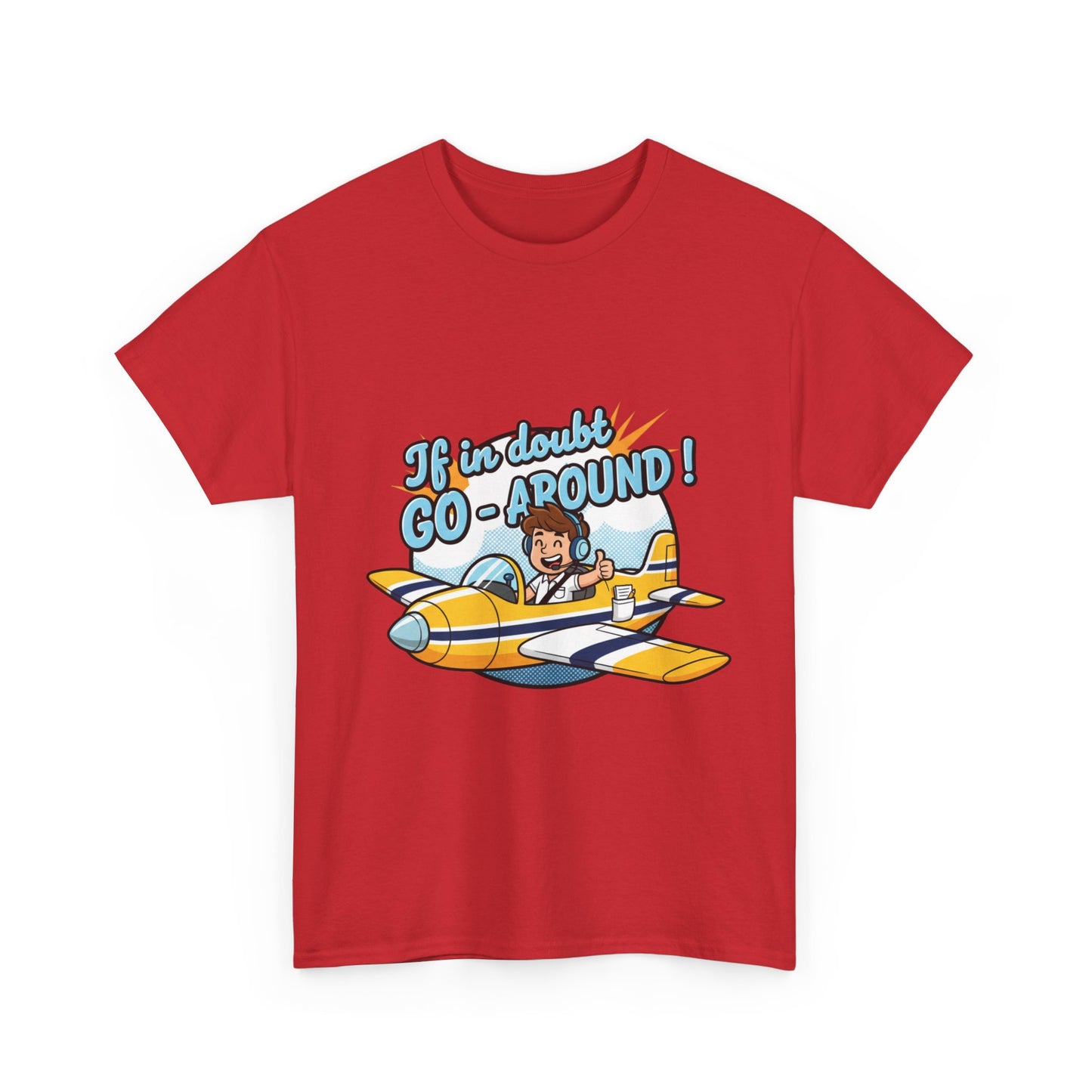 "If in Doubt, Go Around" Pilot Plane T‑Shirt