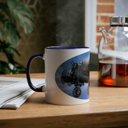 Lancaster Bomber Two-Tone Coffee Mugs, 11oz - Funky Aviation