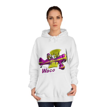 Waco Retro Aircraft Unisex College Hoodie - Funky Aviation