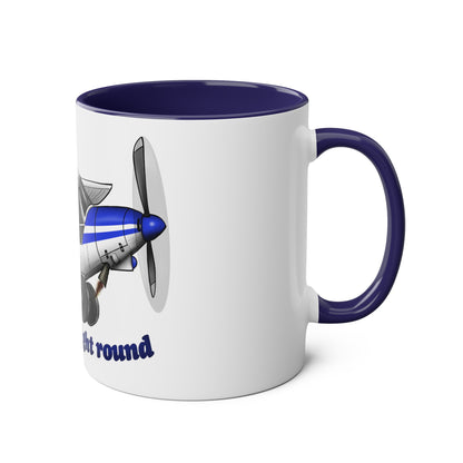 Super Cub Two-Tone Coffee Mugs, 11oz - Funky Aviation
