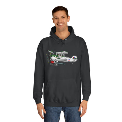 Navy Swordfish historic Aircraft Unisex College Hoodie - Funky Aviation