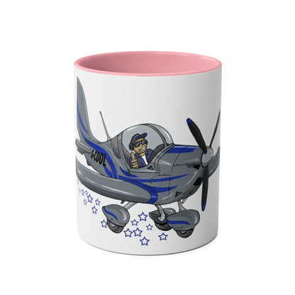 Eurostar EV97 Captain Cool Two-Tone Coffee Mugs, 11oz - Funky Aviation