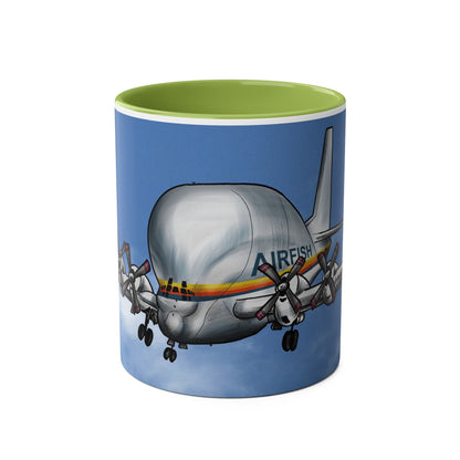 Guppy Aircraft Retro Two-Tone Coffee Mugs, 11oz - Funky Aviation