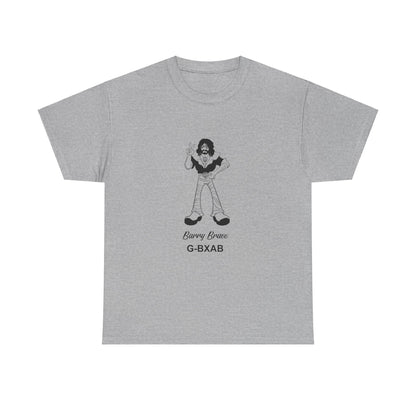 Tee Barry Bravo Piper PA28 Aircraft Retro Cartoon Design Unisex Heavy Cotton