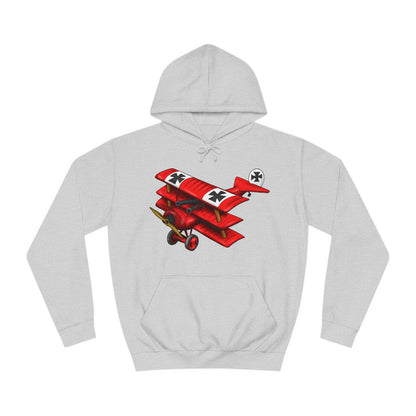 Red Baron Aircraft Design Unisex College Hoodie - Funky Aviation