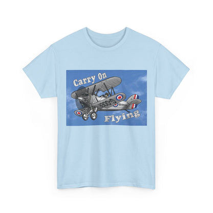 Carry On Flying Vintage Biplane Aviation T-Shirt