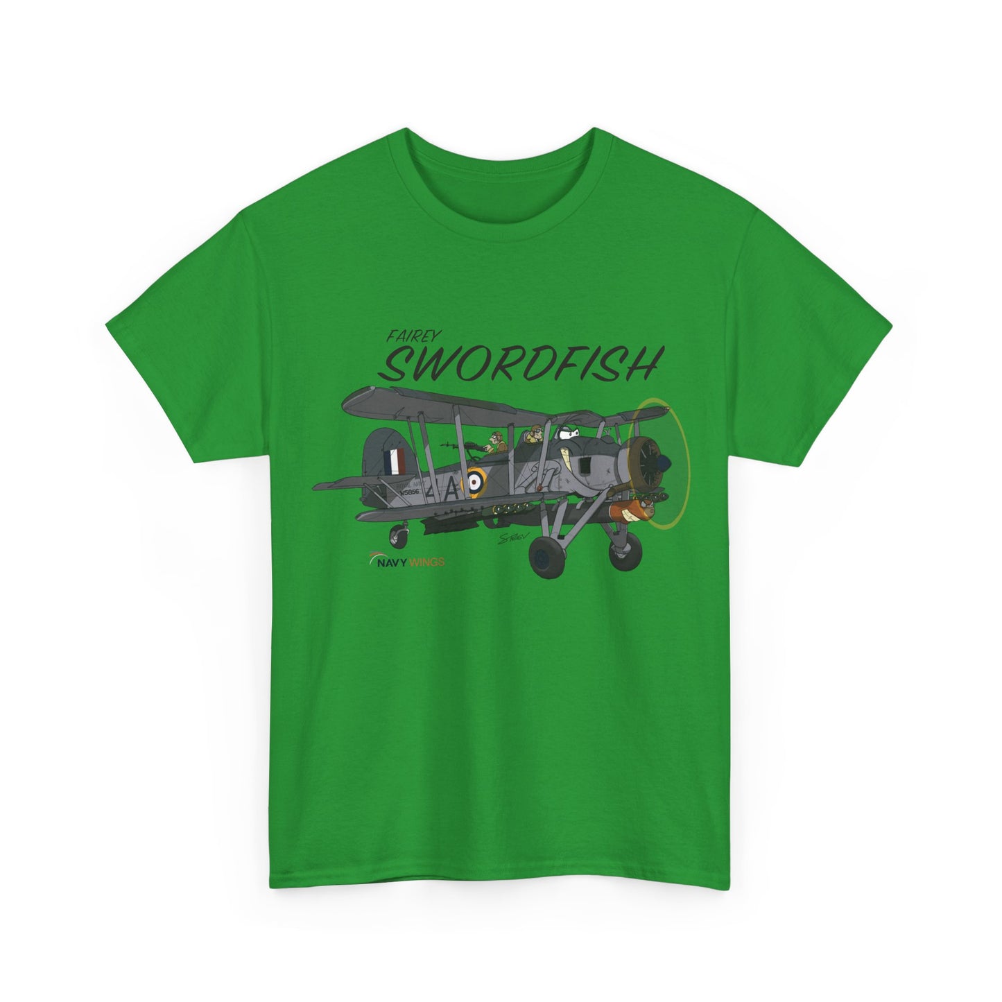 Swordfish Vintage Biplane T-Shirt — WWII Aircraft Aviation Tee