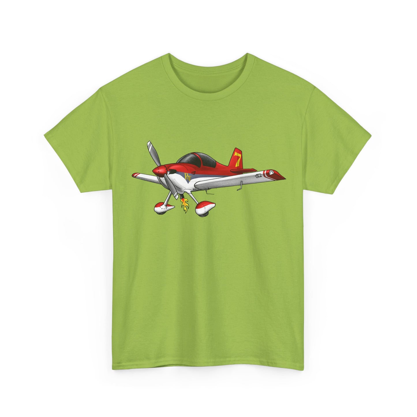 RV7 — Red Graphic Tee for Pilots