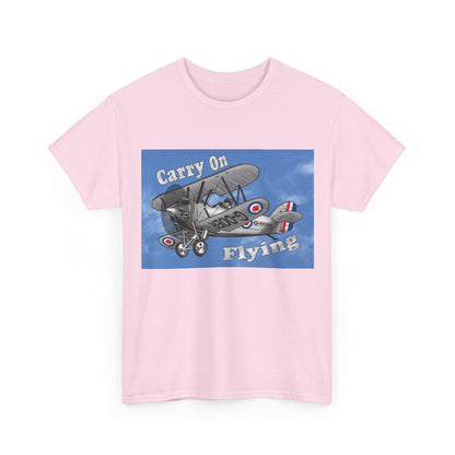 Carry On Flying Vintage Biplane Aviation T-Shirt